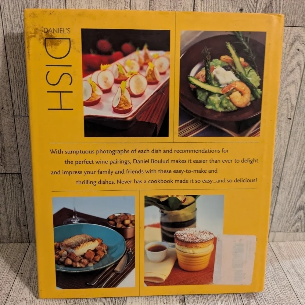 's Entertaining Cookbook with Cream Cover Daniel's Dish